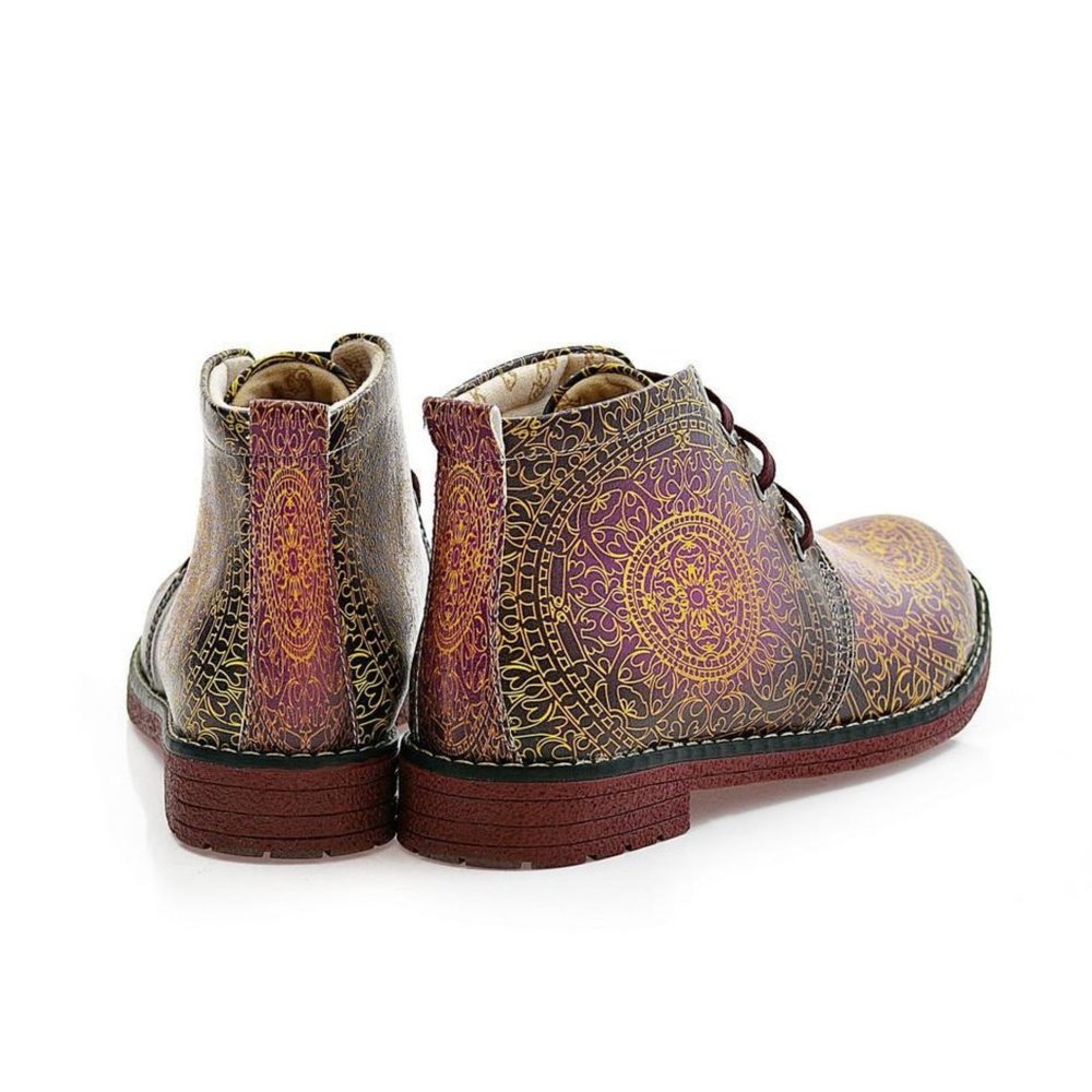 Goby Shoes - Night Glow Mandala Ankle Boots - Picture 4 of 4